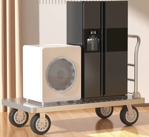 Khả Năng Tải Cao Heavy Duty Kim Loại Phẳng Xe Đẩy Có Thể Gập Lại Nền Tảng Bốn Bánh Xe Sắt Di Động Xe Đẩy Cho Công Nghiệp Sử Dụng OEM - Product Image 6