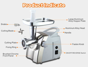 <span class=keywords><strong>Picadora</strong></span> de Carne Eléctrica Manual y Exprimidor, Mezclador, Picador para Electrodomésticos de Cocina AMG288A - Product Image 5