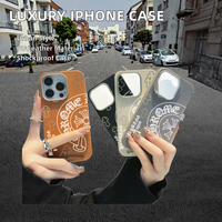 Étui de téléphone de luxe en cuir PU à motif croisé, antichoc, style urbain, pour iPhone 16 Pro Max (vente en gros)