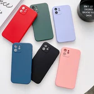 Liquid silicone phone case TPU phone cover for iPhone11 12 Pro 6 7 8 X XR XSMAX mobile protective shell soft case wholesale