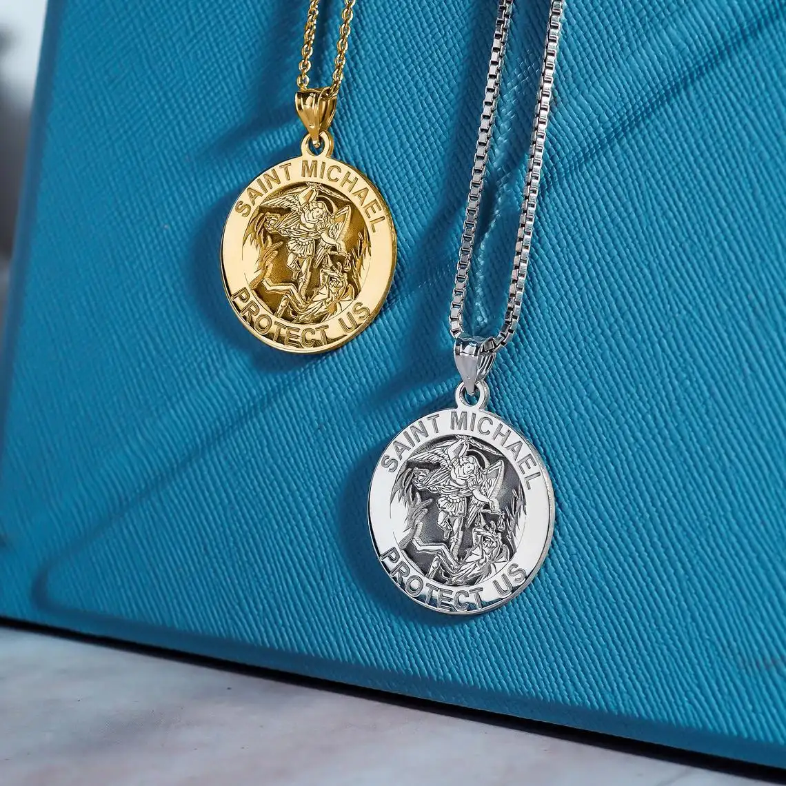 Ожерелье Archangel St.Michael Protect Me Saint Shield, подвеска с защитой ангела Orhodox, амулет, христианские украшения