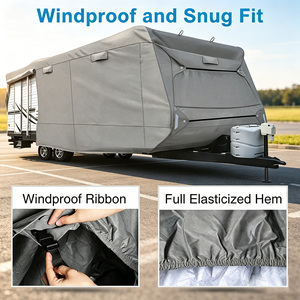 Housse de protection <span class=keywords><strong>pour</strong></span> caravane Bestway F-53, résistante au vent, à l'eau, à la grêle, aux UV, protection quatre saisons, épaisseur 4 mils - Product Image 4