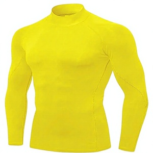 Men's Compression Long Sleeve Performance Shirt Premium Quick Dry Compression Base <b>Layer</b> <b>Top</b> Men's Athletic Compression Training - Product Image 1