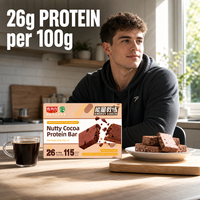 Barre protéinée végétalienne de remplacement de repas en gros, fabriquée sur mesure, nutritive et énergétique, pour le petit-déjeuner et les collations, idéale pour une gestion saine de la nutrition.