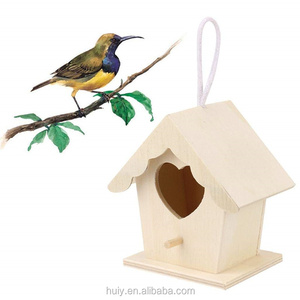 Fábrica personalizar jardín al aire libre Nido <span class=keywords><strong>de</strong></span> Pájaro <span class=keywords><strong>de</strong></span> madera casa Nido <span class=keywords><strong>de</strong></span> Pájaro sin terminar <span class=keywords><strong>para</strong></span> DIY - Product Image 6