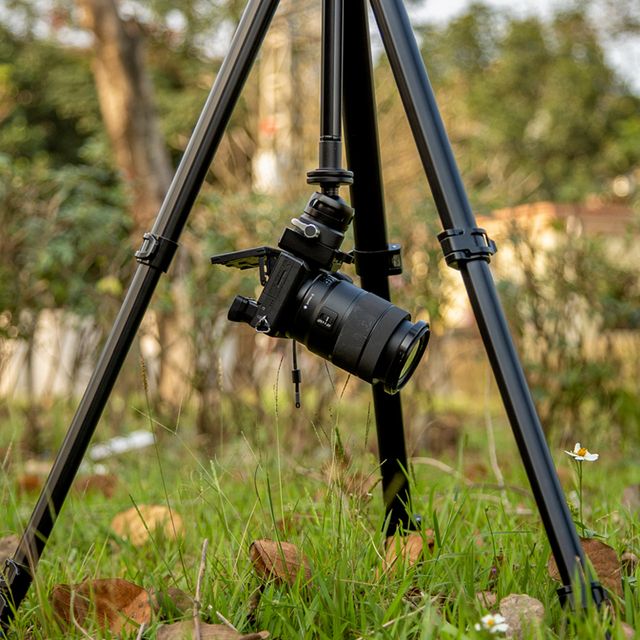 Manizek TE411 Lightweight Aluminium Mini Video Camera Tripod Portable Folding & Flexible Mount for Video Shooting
