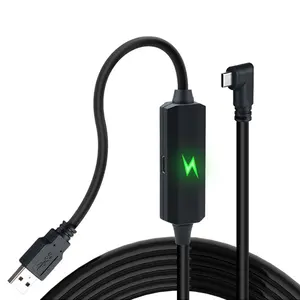 Chipset de señal Cargador independiente tipo C USB 3,2 Gen 1 A a Type-C VR Link Cables Cable más grueso PTE Flexible VR Link Cable