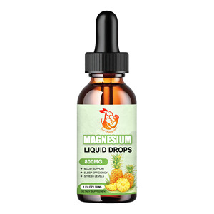 Gotas Líquidas de Magnesio con Fórmula de Absorción Superior, Favorecen la Salud Ósea, con Sabor Natural a Piña, con D3, L-Thea y GABA - Product Image 1
