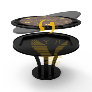 <span class=keywords><strong>Table</strong></span> <span class=keywords><strong>de</strong></span> <span class=keywords><strong>poker</strong></span> ronde en bois <span class=keywords><strong>convertible</strong></span> YH 1.4m * 1.4m * 0.8m - Product Image 1