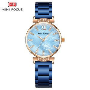 Relojes de Mujer Mini Focus de Alta Calidad, Relojes de Pulsera de Acero Inoxidable de Lujo para Dama, Relojes de Diamantes para Chicas, Reloj Impermeable - Product Image 2