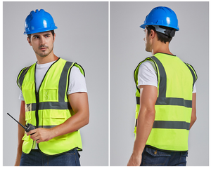 Gilet de sécurité réfléchissant grande taille personnalisé pour équipe de construction – Nouveauté promotionnelle - Product Image 6