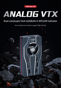 Axisflying Terk MAX 5.8G 3W พัดลม vtx ระบบระบายความร้อนระบบ CNC แบบดูอัลฟังก์ชั่น-ปุ่มเครื่องส่งสัญญาณวิดีโอ - Product Image 2