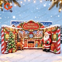 Panneau publicitaire gonflable pour les événements de Noël, les fêtes, les scènes, les logos publicitaires gonflables, décoration intérieure et extérieure