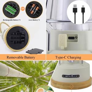 Linterna de Camping Retro con Mango, Recargable, LED Regulable, Linternas Vintage a Batería, Luces de Camping LED Retro Impermeables - Product Image 6