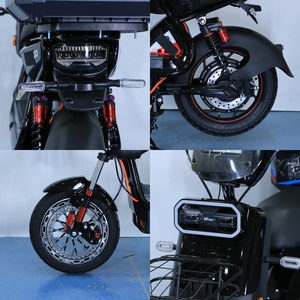 Customizable Color 48V20Ah Fast Urban 500W Scooter Carbon Fiber Wheel 16-3.0 Steel <b>Frame</b> Lead-acid Rear Hub Motor Elec - Product Image 3