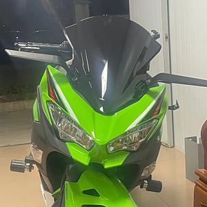 Espejo retrovisor con alerón para motocicleta de 600cc 250cc GSX250 Kawasaki, pieza de mejora para motocicleta de calle, lente de plástico y vidrio - Product Image 2