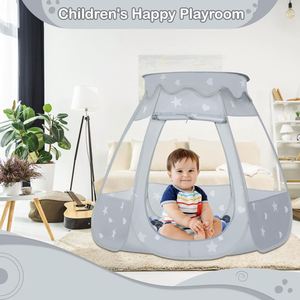Tentes de jeu pour enfants faciles à monter et à démonter, piscines à balles pour les 1, 2, 3 ans, cadeau d'anniversaire pour les tout-petits, filles, intérieur et extérieur - Product Image 4