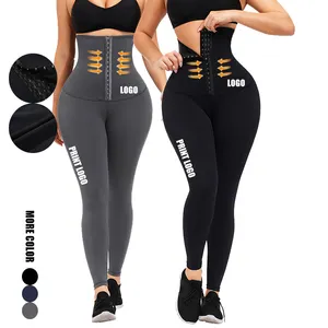 HOT SALE HEXIN Drop Ship High Waist Yoga Pants Waist Trainer Compression Leggings Waist Trainer Corset