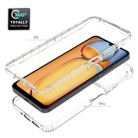 Coque de téléphone personnalisée transparente écologique anti-chute pour Xiaomi Redmi 13C 4G/5G antichoc TPU + PC modèle 10A