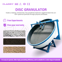 Équipement de granulation de disques d'engrais minéral et d'acide humique CLASSY