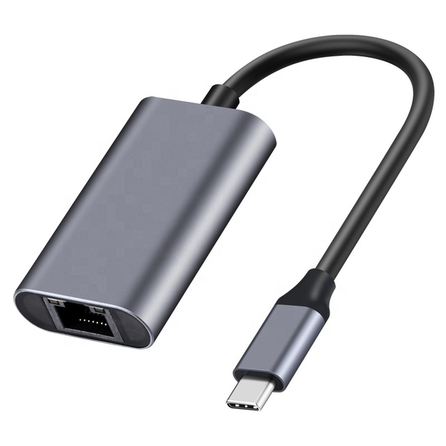 2022 Newest 10/100/1000/2500 Mbps Usb C to Ethernet 2.5G Adapter 2500Mbps Ethernet Network Switch 2.5G Usb Adapter