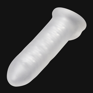 Realistische Penis ärmel Extender Wieder verwendbare TPE Dildos Kondom verzögerung für Männer Schwanz vergrößerung Kondom scheide Verzögerung - Product Image 2