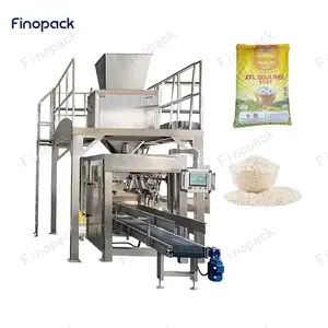 Máquina envasadora de arroz de entrega rápida Máquina envasadora de arroz de acero inoxidable Máquinas de envasado y molienda de arroz de 25 Kg a 10 Kg