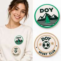 Étiquettes de vêtements à repasser sur un troupeau souple Conception en gros Logo de club de football personnalisé Flocage Patchs en vinyle de transfert de chaleur pour chapeaux