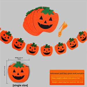 Guirnalda de Halloween de Fieltro con Diseño Nuevo 2025, Decoración Grande de Halloween con Murciélagos, Fantasmas y Calabazas - Product Image 3