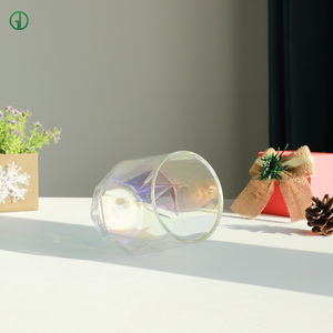 Bicchiere Esagonale in Vetro Borosilicato di Alta Qualità, Design Nordico, Colorato a Spruzzo, per Whisky/Caffè/Tè/Acqua, Lavabile in Lavastoviglie - Product Image 6