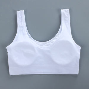 Ropa Interior para Niñas YCH, Tirantes Anchos, Sin Costuras, Tejido Elástico, Transpirable, para Estudiantes en Periodo <span class=keywords><strong>de</strong></span> <span class=keywords><strong>Pubertad</strong></span>, Talla Grande, Sujetador <span class=keywords><strong>de</strong></span> Algodón y Viscosa - Product Image 6