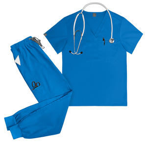 42031LW tuta chirurgica uniforme medica per donne musulmane uniforme medica camice da laboratorio da uomo a scatto tuta da Jogging per le donne uniformi mediche - Product Image 1