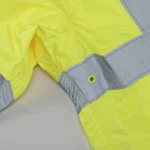 Bán buôn <span class=keywords><strong>Hi</strong></span> <span class=keywords><strong>VIS</strong></span> Áo mưa phản quang màu vàng tùy chỉnh vật liệu polyester với hỗ trợ Logo - Product Image 3