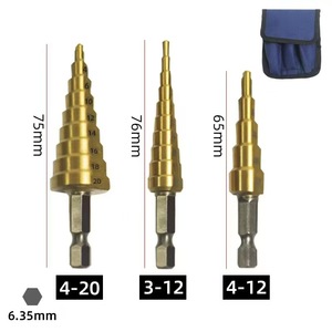 Yiduo Spade Drill Bit Set 6-20mm Gold Coated Wood Drilling Kit - Product Image 4
