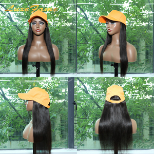 <span class=keywords><strong>Gorra</strong></span> larga y lisa de 24 pulgadas <span class=keywords><strong>con</strong></span> peluca, <span class=keywords><strong>pelo</strong></span> negro resistente al calor, <span class=keywords><strong>gorra</strong></span> de béisbol para viajes al aire libre, venta al por mayor de fábrica - Product Image 3