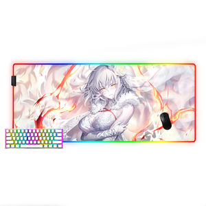 Alfombrilla de Ratón RGB Profesional para Videojuegos, Base de Goma Antideslizante con LED, Tela Ecológica - Product Image 4