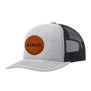 Casquette Trucker Homme Personnalisée en Coton Sergé de Haute Qualité, 6 Panneaux, Maille 112, Logo Brodé, Fermeture Snapback, avec Patch en Cuir – Fabrication BSCI - Product Image 6