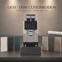 Machine à café expresso en libre-service S900, capacité quotidienne 500 tasses, menu numérique tactile pour les magasins de proximité