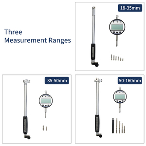 50-160 मिमी 0.01 डिजिटल बोर गेज छेद व्यास डिजिटल सूचक डायल बोर गेज - Product Image 3