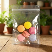 Sac d'emballage en PET haute transparence avec fermeture éclair, résistant à l'humidité, pour fruits secs, graines de melon, lait, cadeaux du Nouvel An, qualité alimentaire