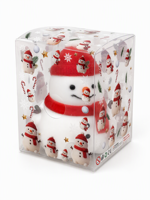 Jouet Squishy de Noël en forme de Père Noël, Bonhomme de Neige et Sapin, avec son craquelant tactile, jouet anti-stress pour enfants