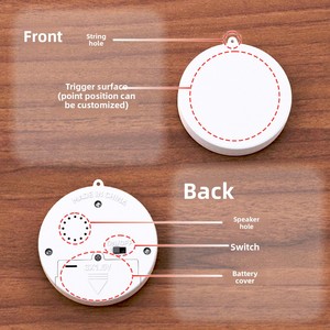 Porte-clés en plastique personnalisé à 1 bouton avec effets sonores, <span class=keywords><strong>blague</strong></span> pratique, cadeau promotionnel - Product Image 6