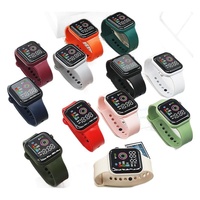 Reloj Electrónico LED para Exteriores Más Vendido en 2026, Nueva Pantalla, Anillo Mágico, Moda, Botón Cuadrado Simple, Reloj de Plástico para Estudiantes