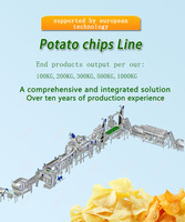 Ligne de production industrielle de chips de pommes de terre, capacité de 500 kg/h, économie d'énergie, respectueuse de l'environnement, équipement d'usine de fabrication de collations à grande échelle