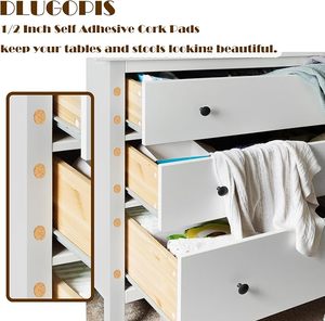 Cercles en liège antidérapants personnalisés, coussinets plats, tapis carrés en liège pour protéger les meubles, les armoires, les dessus de table et les objets contre les rayures - Product Image 3
