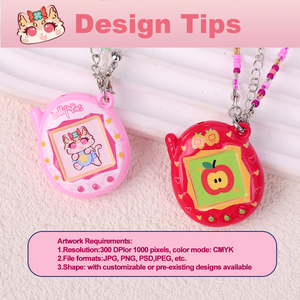 Llavero de Acrílico con Diseño de Tamagotchi, Cadena para Bolso, Juguete de Plástico con Rotación, Lindo y Personalizado - Product Image 5