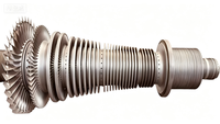 Ensemble de rotor de turbine résistant aux hautes températures, usiné CNC, pour pièces de rechange d'équipements de production d'énergie thermique