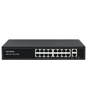 Nuevo Switch POE <span class=keywords><strong>de</strong></span> 16 Puertos NF1024-P16-24V, Uplink Gigabit, Sin Administración, SNMP, QoS, Apilable, Capacidad <span class=keywords><strong>de</strong></span> Intercambio <span class=keywords><strong>de</strong></span> 10G, Compatible con VLAN, 2K MAC - Product Image 1