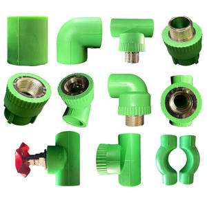 20 25 32 40 50 63 75 90 110 160mm Accesorios de tubería verde PPR Codo de acoplamiento en T Conector - Product Image 6