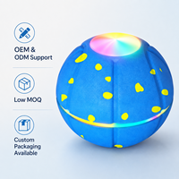 Balle lumineuse interactive pour animaux de compagnie, moderne, en ETPU, avec LED clignotantes, 3 modes de vibration et télécommande, vente en gros